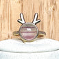 Bague fluorite pierre semi précieuse