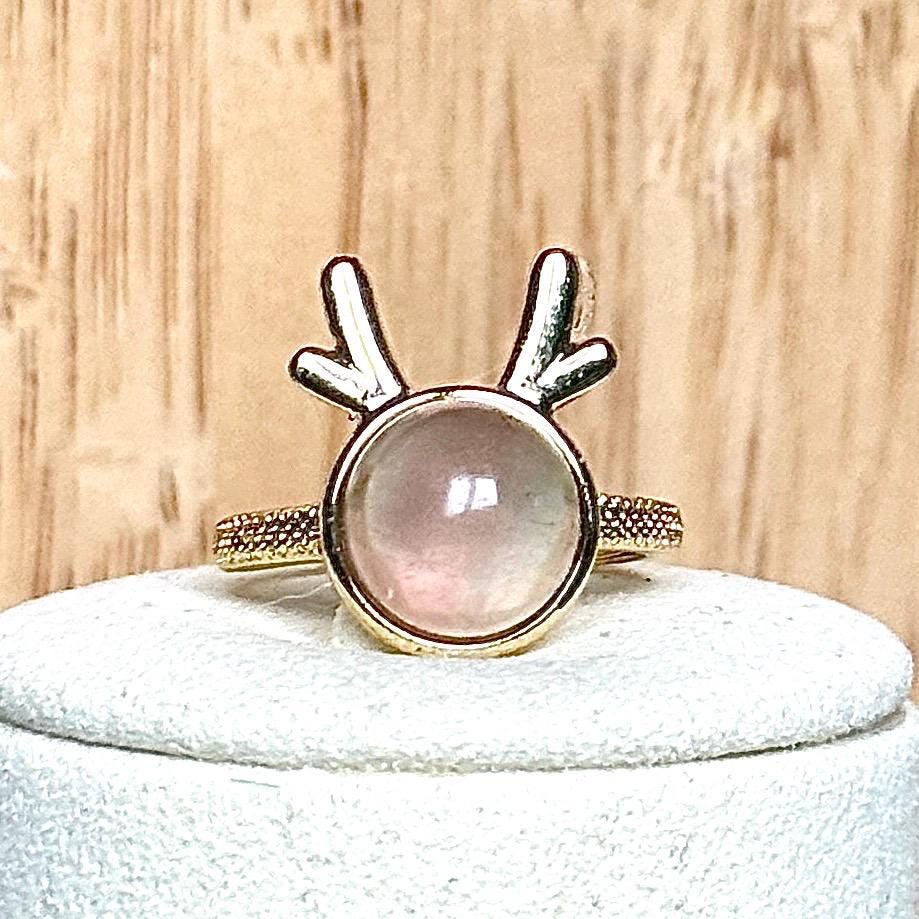 Bague fluorite pierre semi précieuse