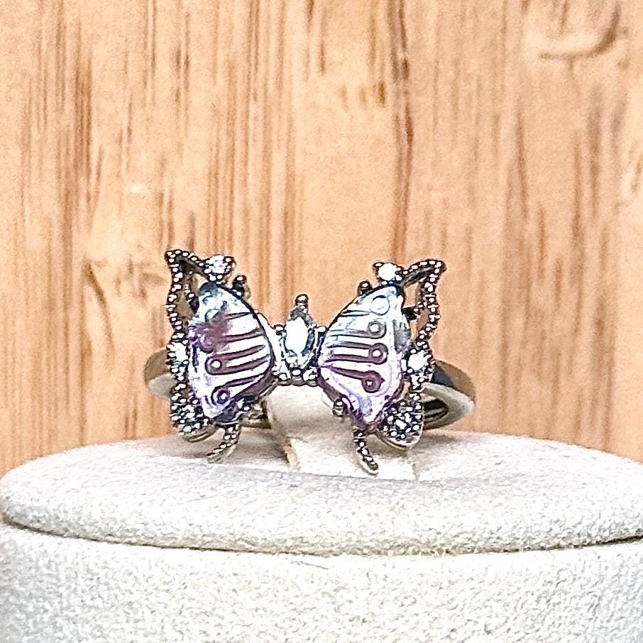 Bague fluorite pierre semi précieuse