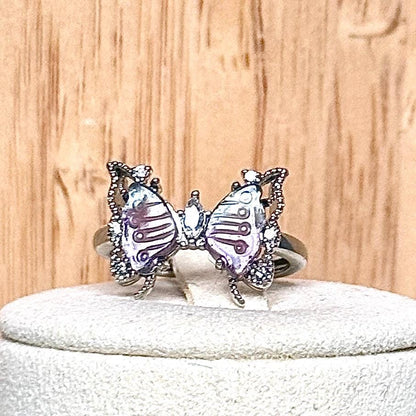 Bague fluorite pierre semi précieuse