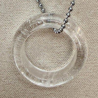 Collier anneaux en pierre semi precieuse