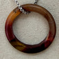 Collier anneaux en pierre semi precieuse