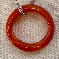Collier anneaux en pierre semi precieuse