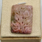 Pendentif en rhodonite sculptée pierre naturelle semi précieuse