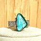 Bague en acier et pierre semi précieuse (1)