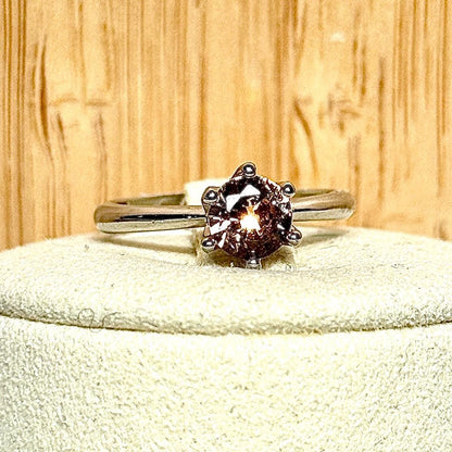 Bague en moissanite pierre semi précieuse
