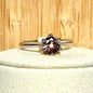Bague en moissanite pierre semi précieuse