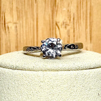 Bague en moissanite pierre semi précieuse