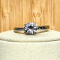 Bague en moissanite pierre semi précieuse
