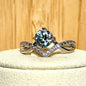 Bague en moissanite pierre semi précieuse