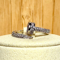 Bague en moissanite pierre semi précieuse