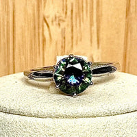 Bague en topaze mystique pierre semi précieuse