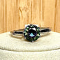 Bague en topaze mystique pierre semi précieuse
