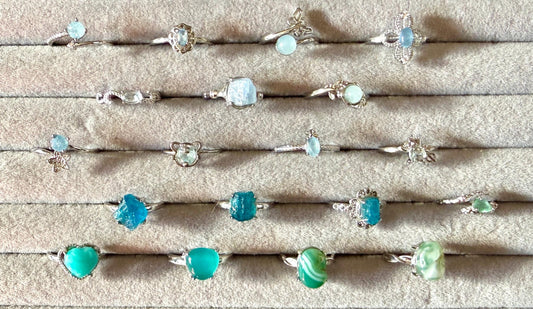 Bague pierre semi précieuse