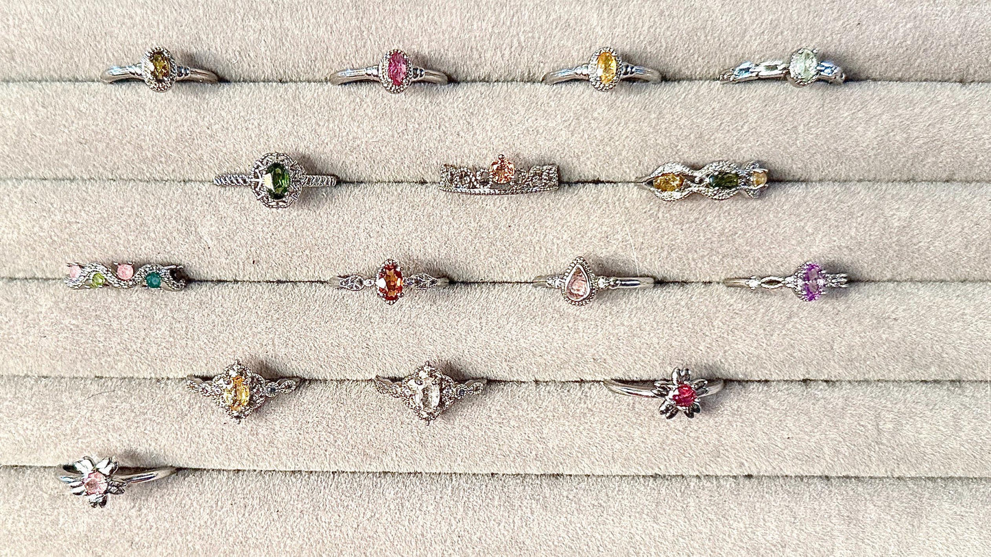 Bague tourmaline pierre fine - semi précieuse