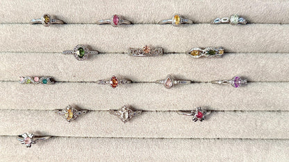 Bague tourmaline pierre fine - semi précieuse