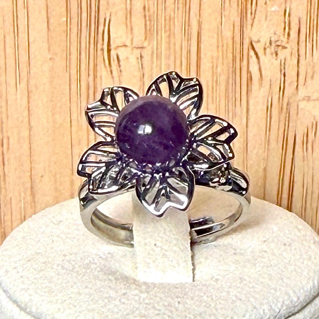 Bague anti-stress pierre naturelle semi precieuse