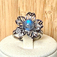 Bague anti-stress pierre naturelle semi precieuse