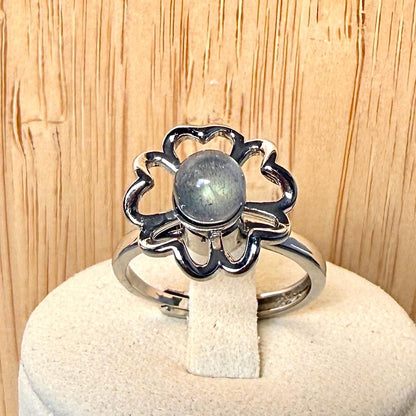 Bague anti-stress pierre naturelle semi precieuse