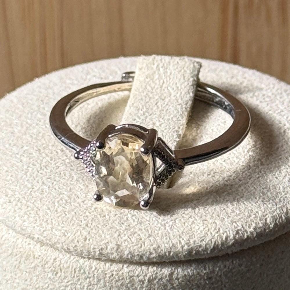 Bague en acier et pierre semi précieuse (1)