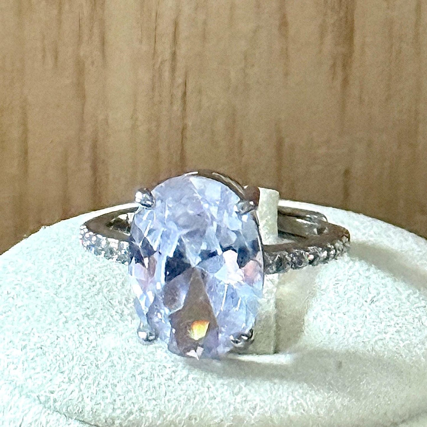 Bague en acier et pierre naturelle semi precieuse