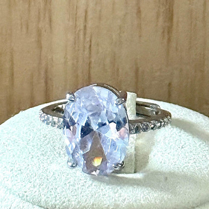 Bague en acier et pierre naturelle semi precieuse