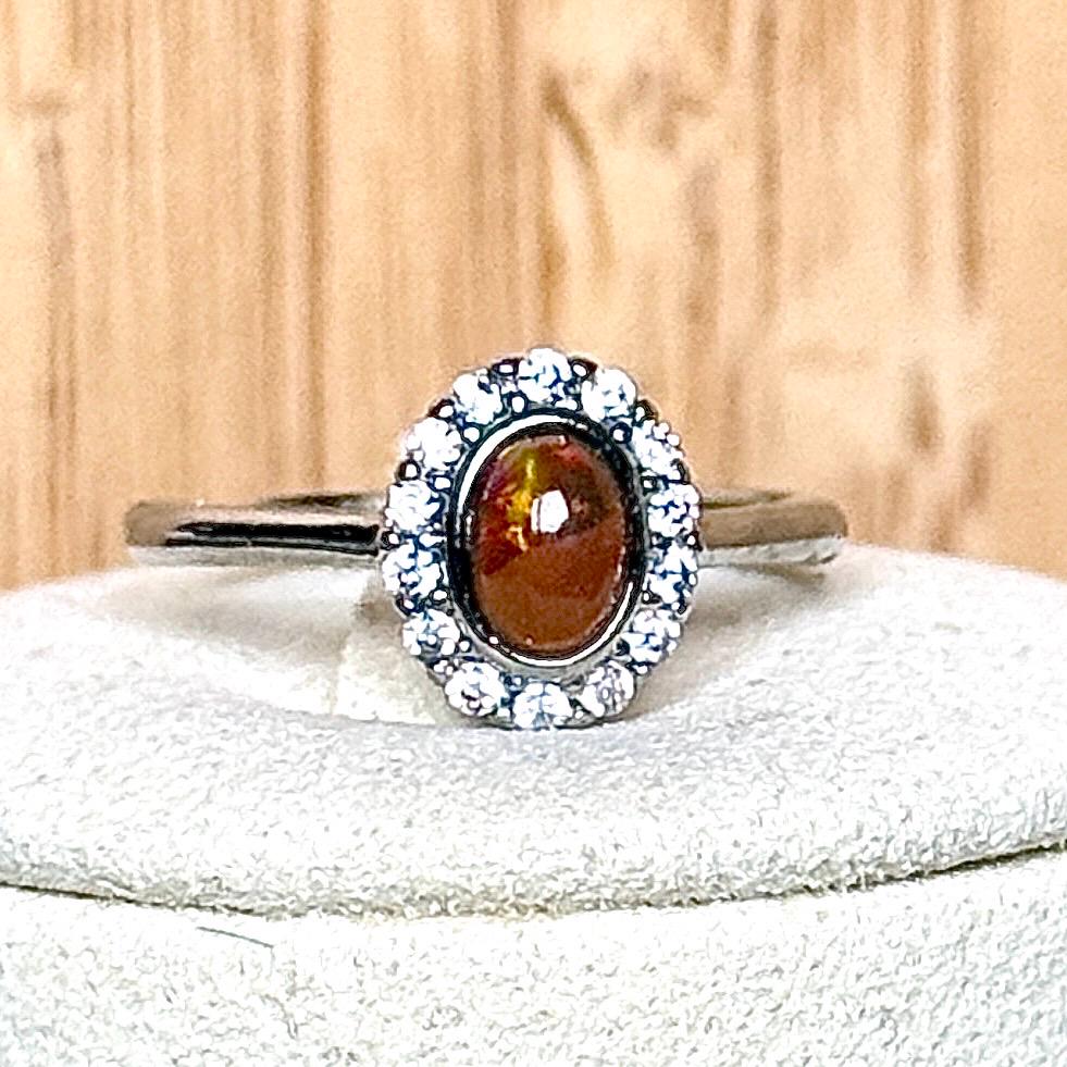 Bague opale pierre semi précieuse