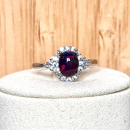 Bague opale pierre semi précieuse