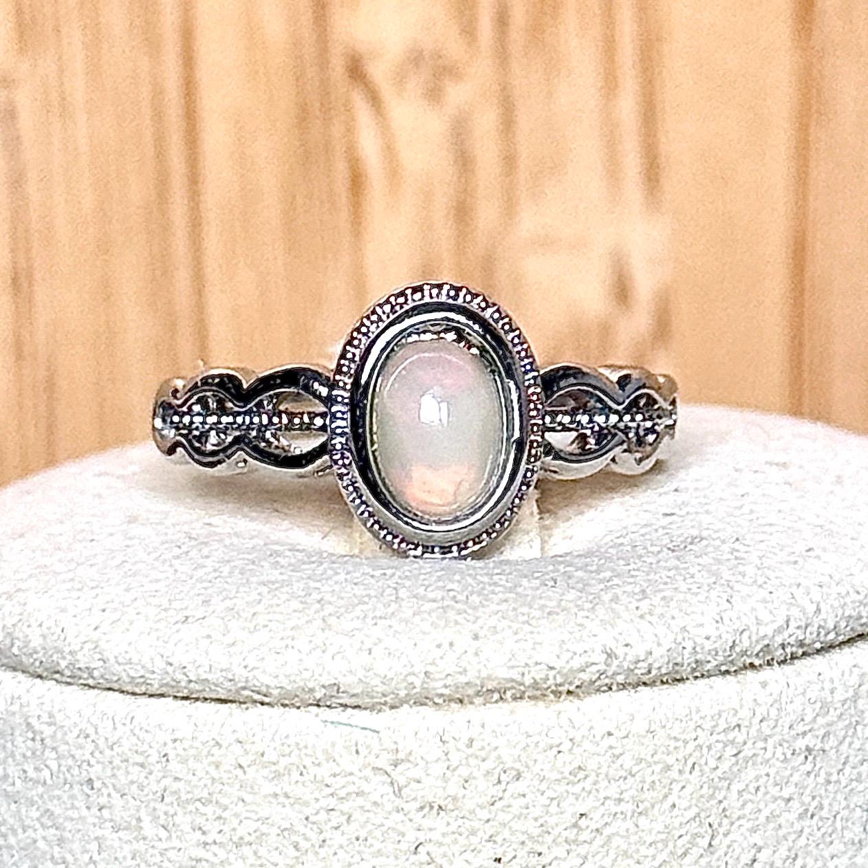Bague opale pierre semi précieuse