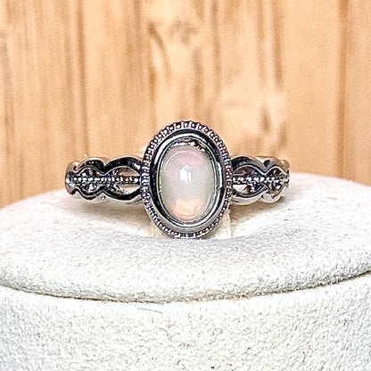 Bague opale pierre semi précieuse
