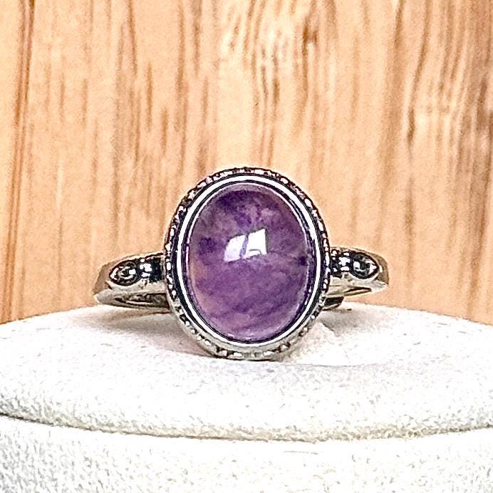 Bague fluorite pierre semi précieuse