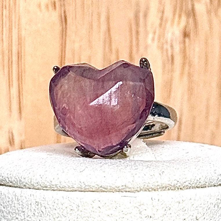 Bague fluorite pierre semi précieuse