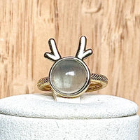Bague fluorite pierre semi précieuse