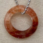 Collier anneaux en pierre semi precieuse