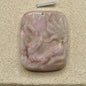 Pendentif en rhodonite sculptée pierre naturelle semi précieuse