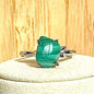Bague en acier et pierre semi précieuse (1)