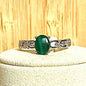Bague en acier et pierre semi précieuse (1)