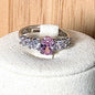Bague zirconium rose