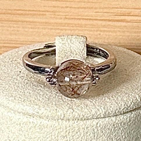 Bague anti-stress pierre naturelle semi precieuse