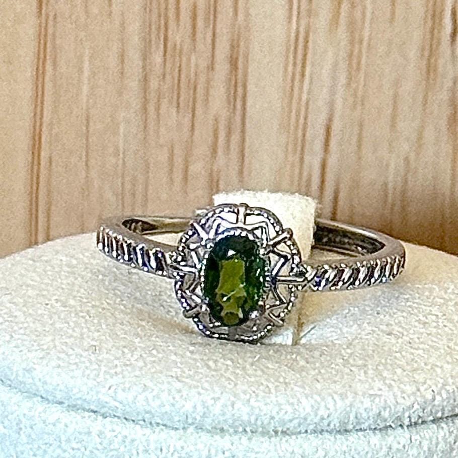 Bague tourmaline pierre fine - semi précieuse