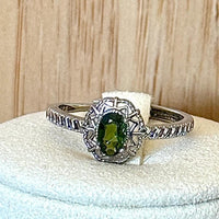 Bague tourmaline pierre fine - semi précieuse
