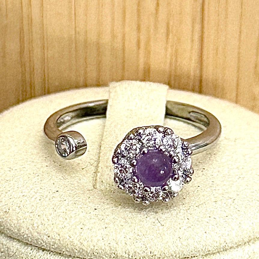 Bague anti-stress pierre naturelle semi precieuse