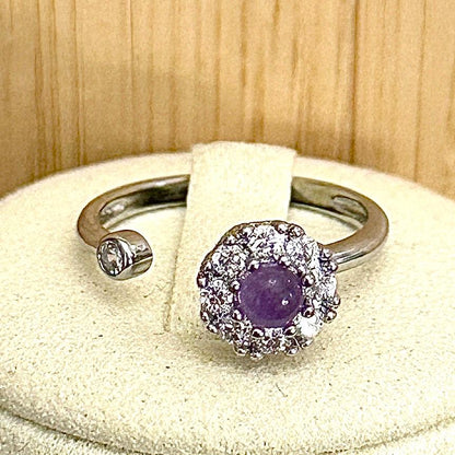 Bague anti-stress pierre naturelle semi precieuse