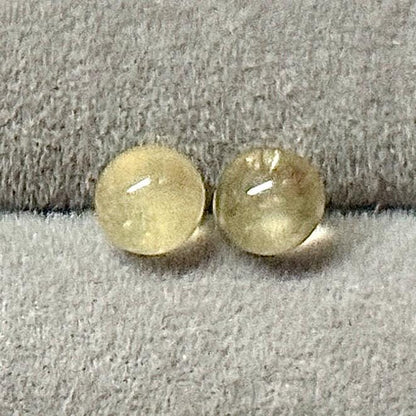 Boucle d’oreille puces en pierre semi précieuse tige en argent 925