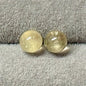 Boucle d’oreille puces en pierre semi précieuse tige en argent 925