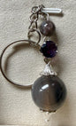 Porte clefs pendulum pierre semi précieuse