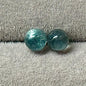 Boucle d’oreille puces en pierre semi précieuse tige en argent 925