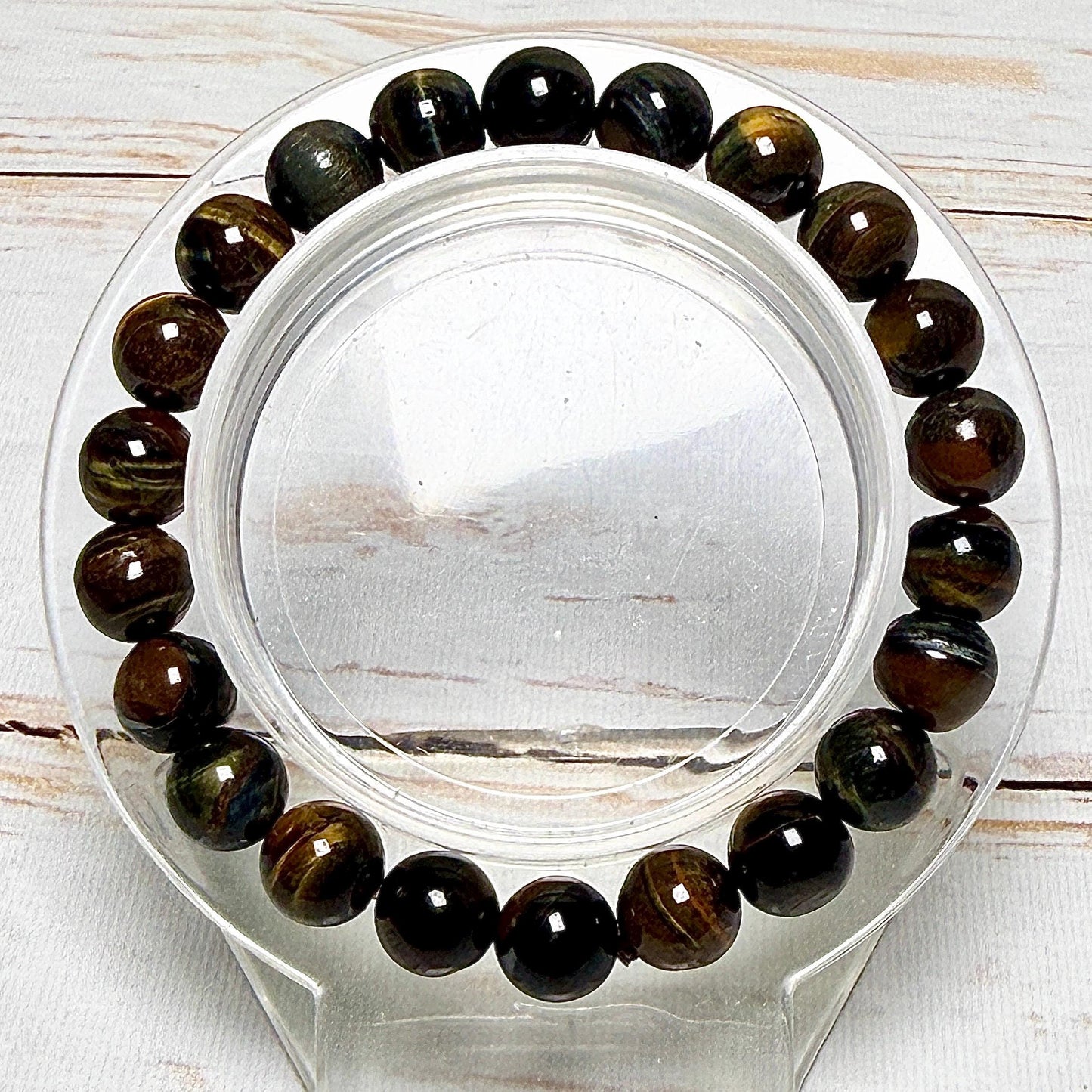 Bracelet perles rondes pierre naturelle semi précieuse