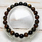Bracelet perles rondes pierre naturelle semi précieuse