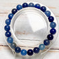 Bracelet perles rondes pierre naturelle semi précieuse